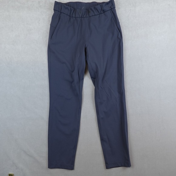 Lululemon On The Fly Pant Women Melanite Stretch City Casual Size 4 Luxtreme - Picture 1 of 8